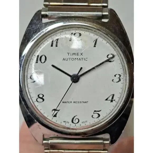 Vintage 1977 Timex Viscount Automatic Watch - Working Great! -